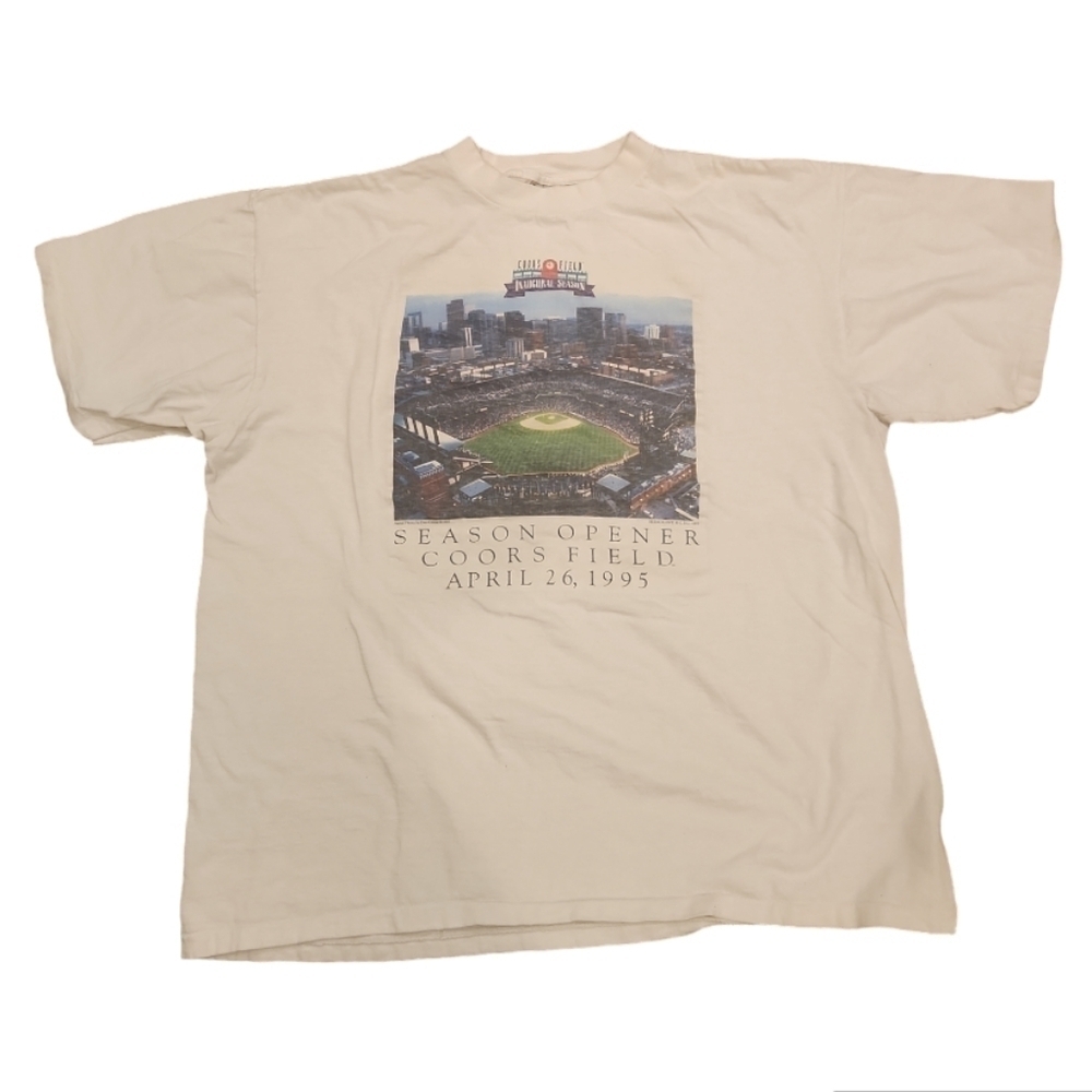 1995 COORS FIELD Inaugural Season Opener T-Shirt